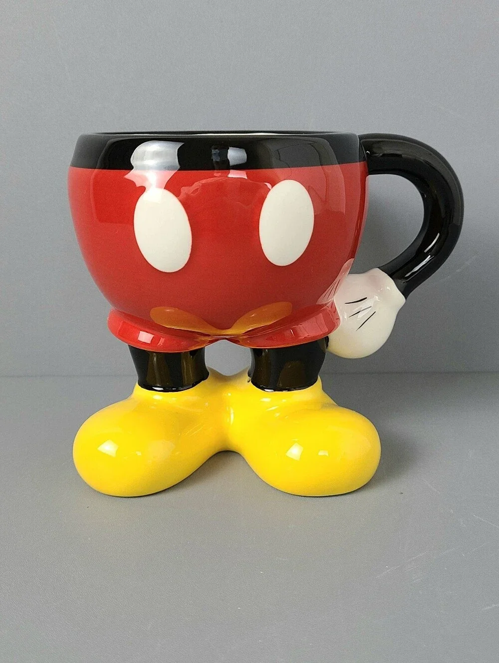 Disney Parks Red Shorts Yellow Shoes Ceramic Coffee Mug